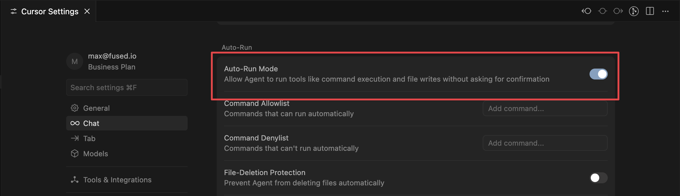 Cursor Auto-Run
