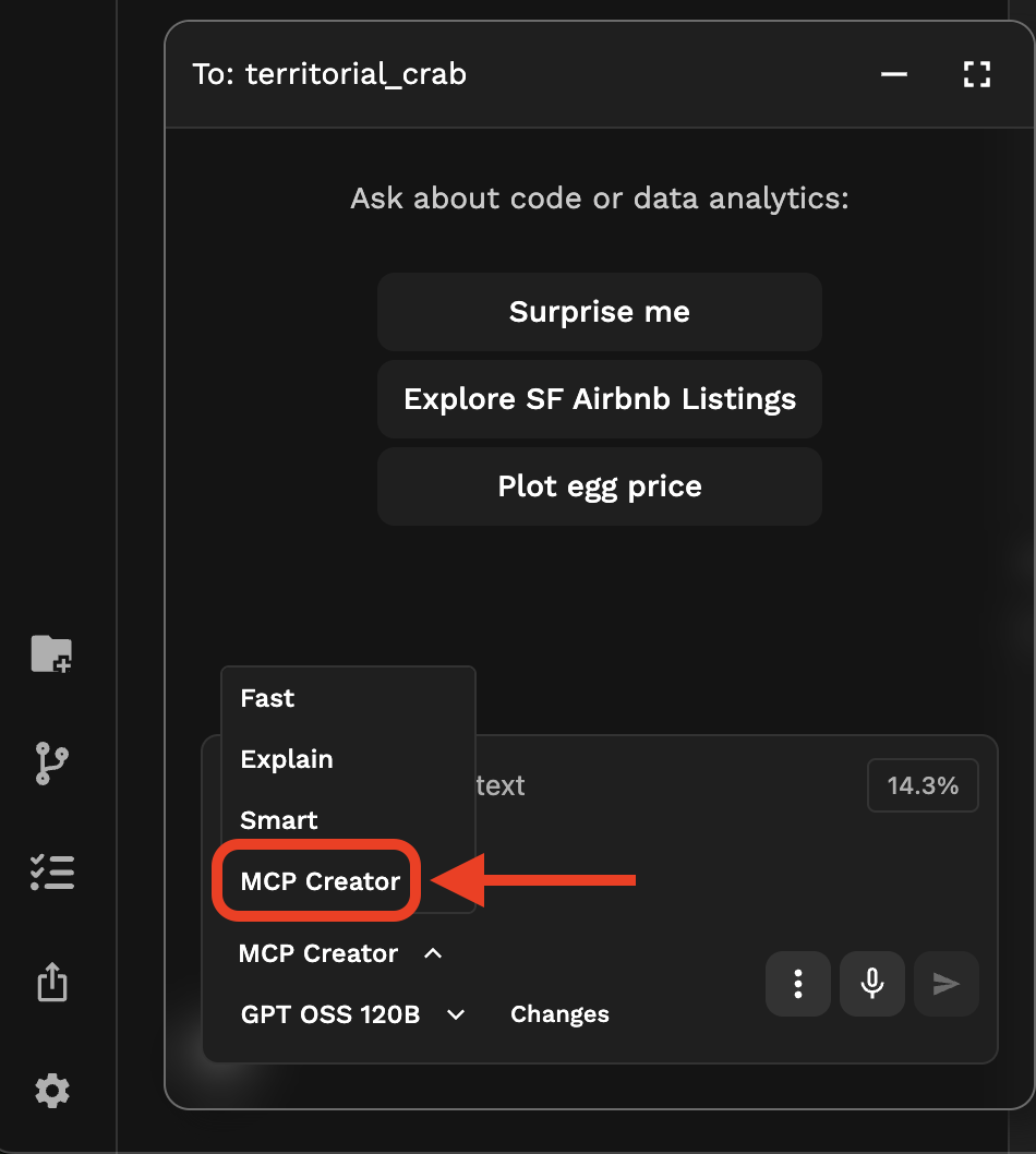 MCP Creator Profile in AI Assistant