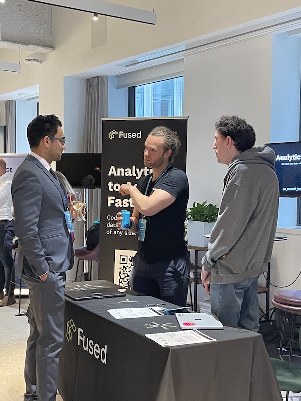 Talking to attendees
