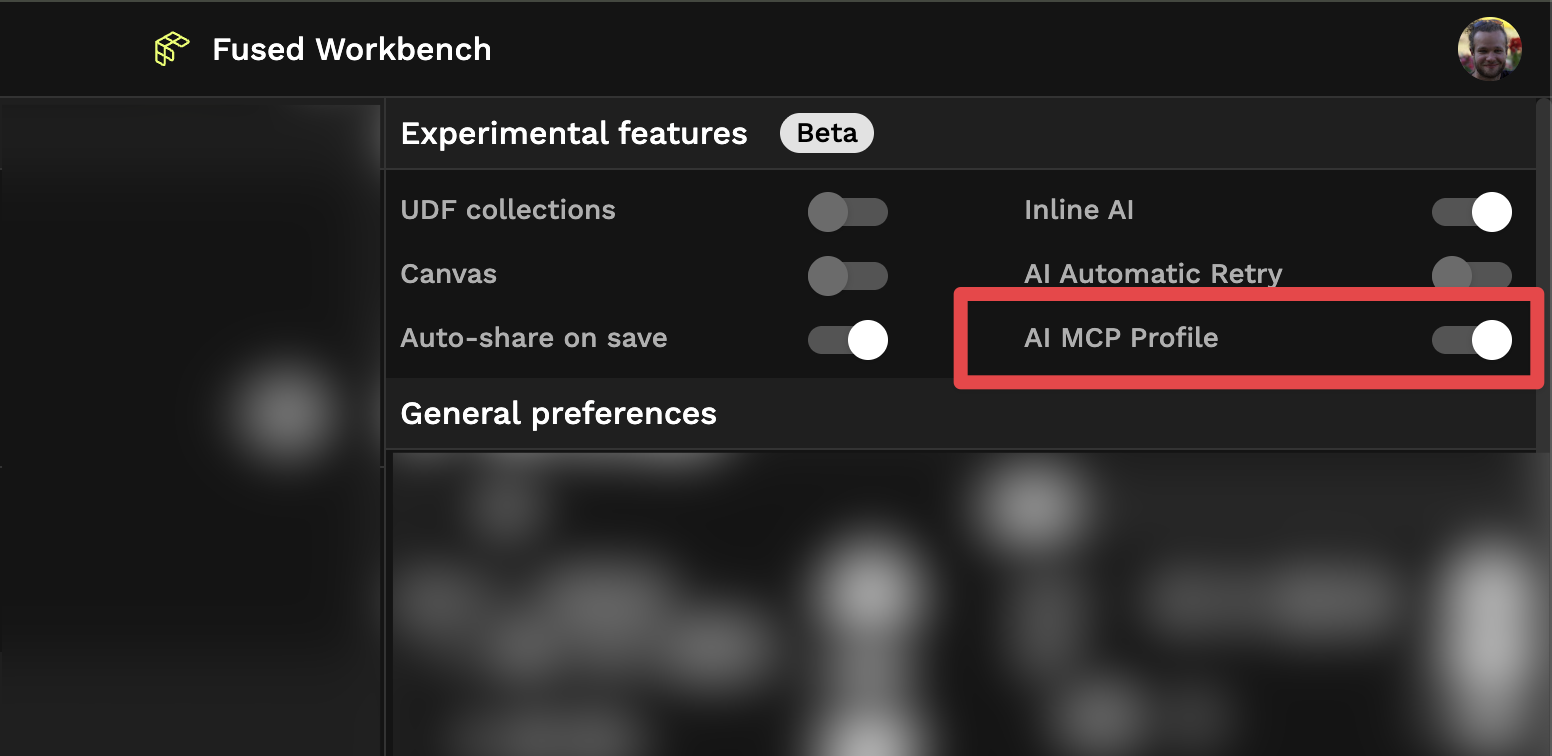 AI Profile Flag in Preferences