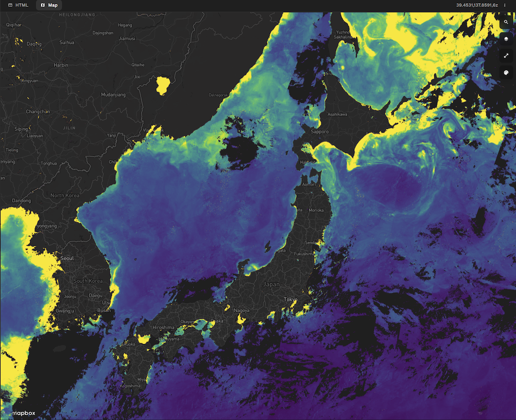 Ocean health mapping