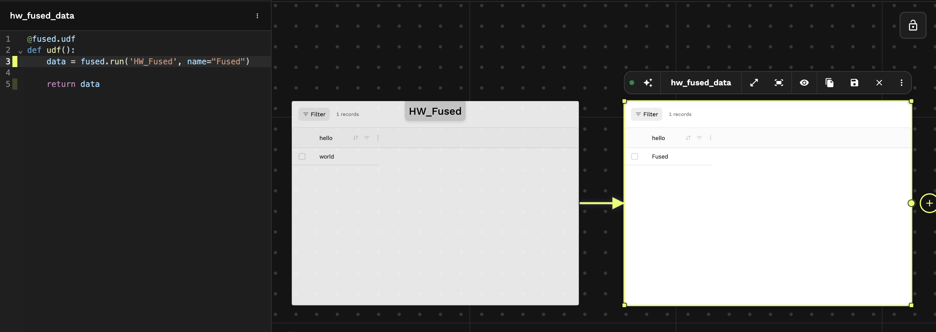 Calling another UDF in workbench