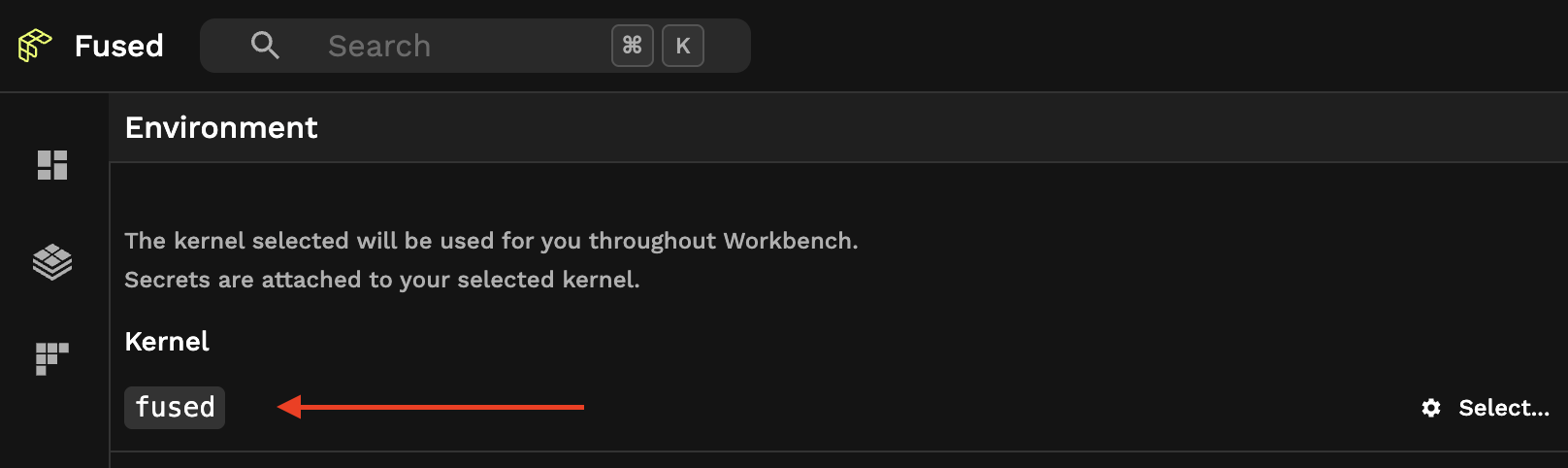 Finding your kernel name in Workbench