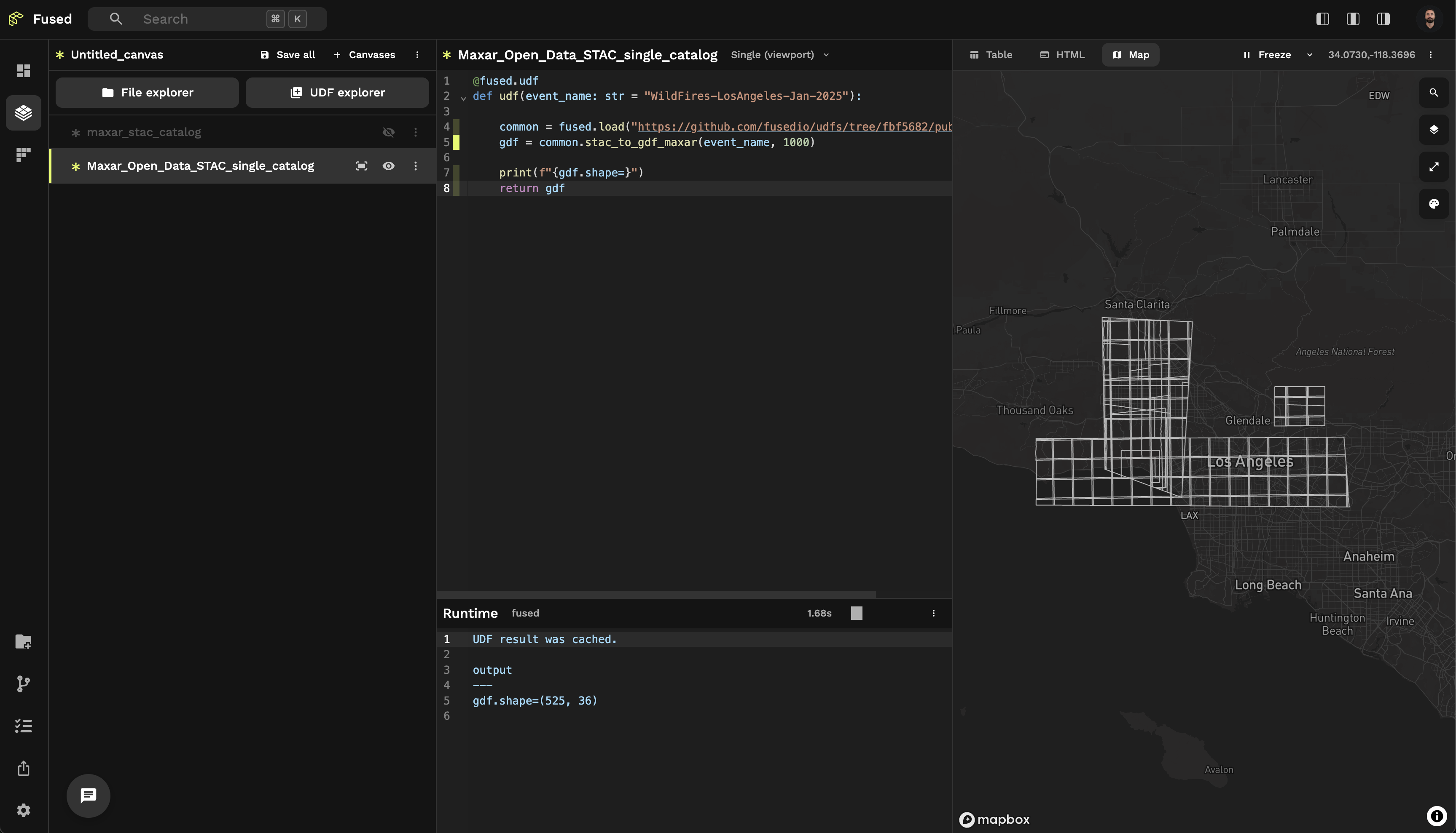 Single collection Maxar STAC