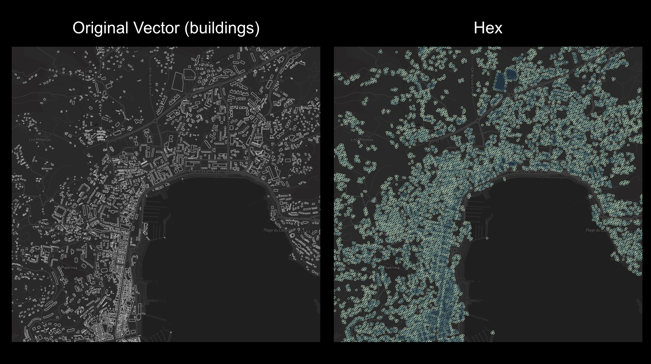 Ingesting Vector Data to H3 Example