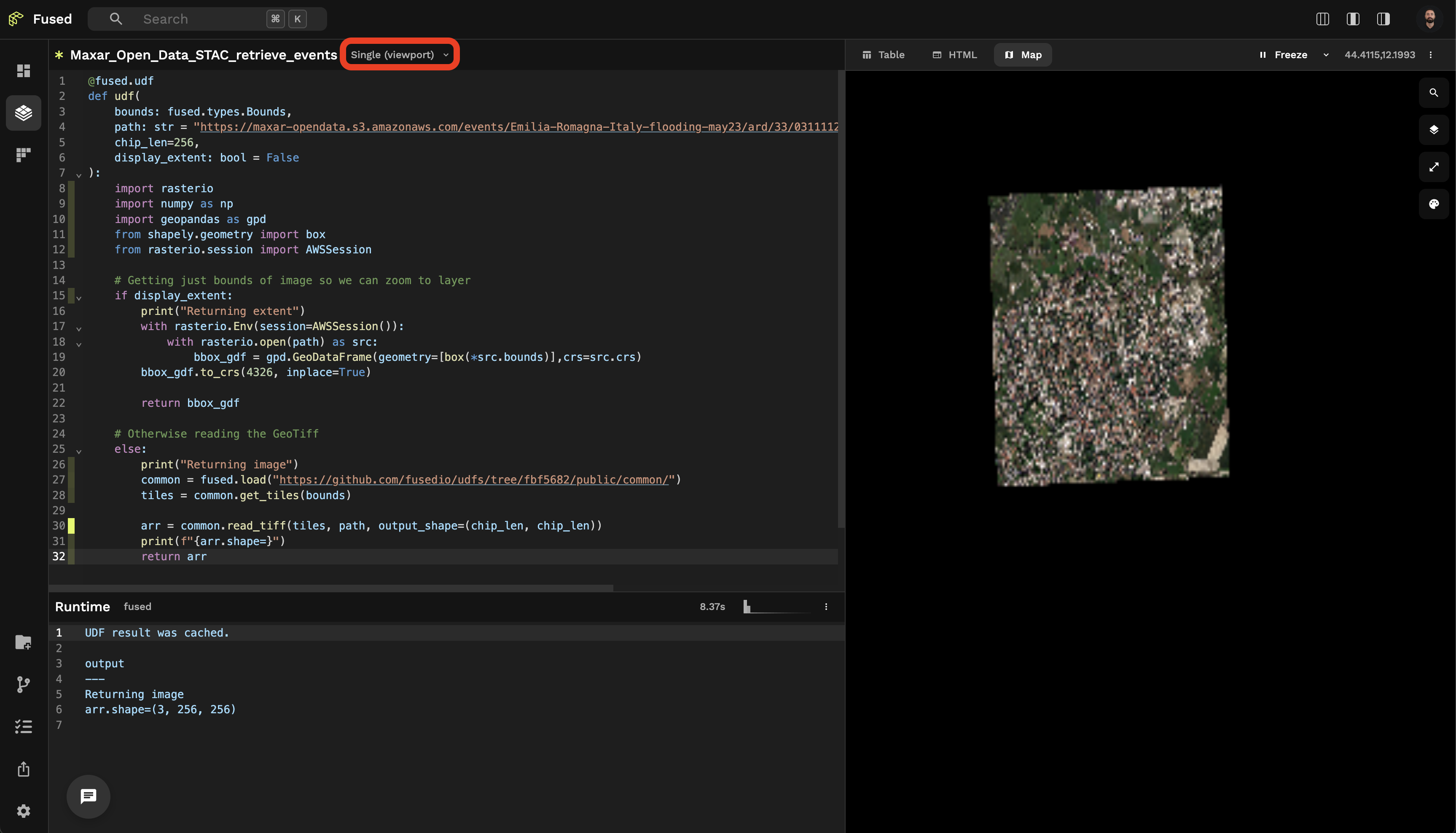 File mode array return