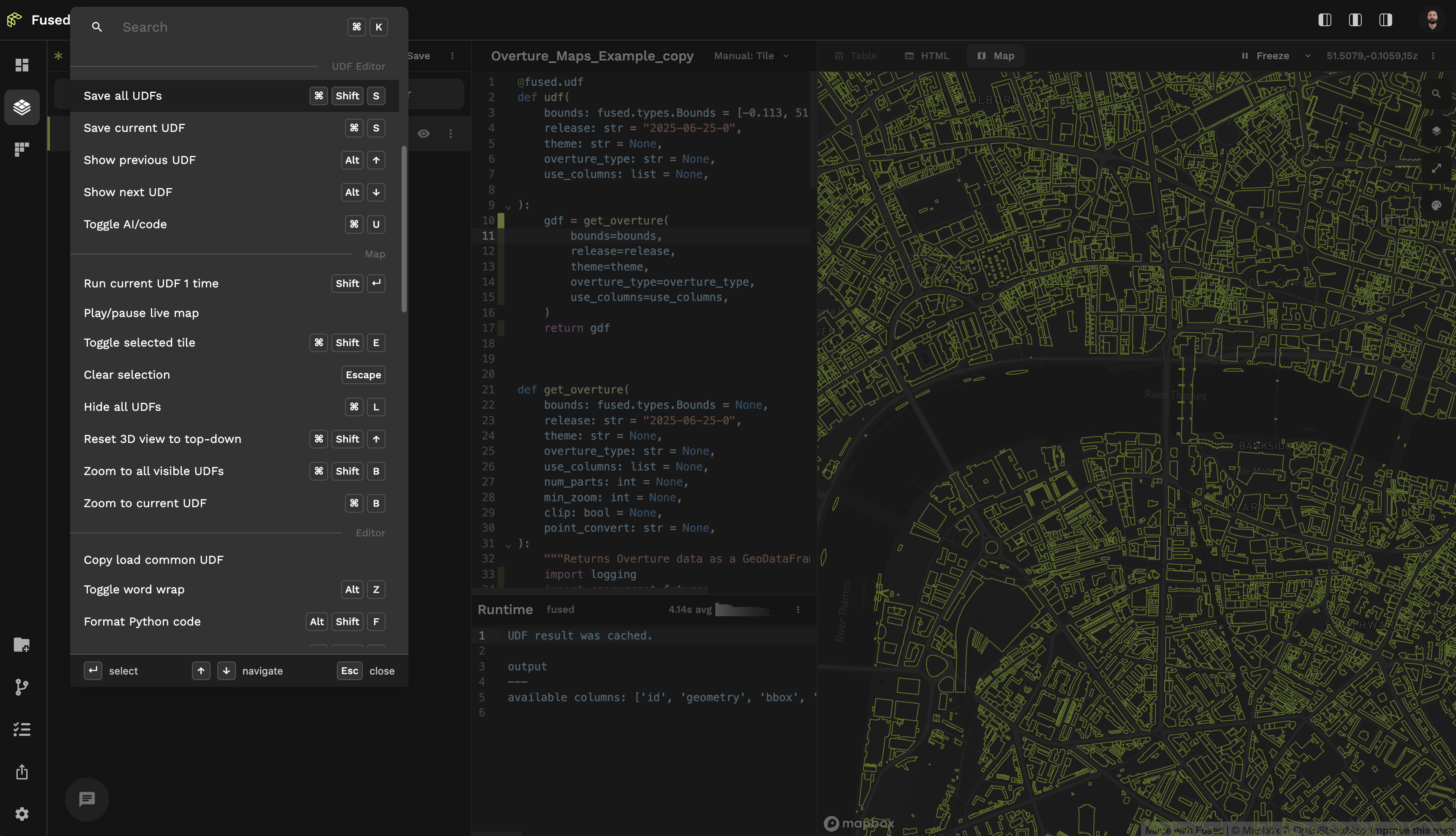Preferences - Keyboard Shortcuts