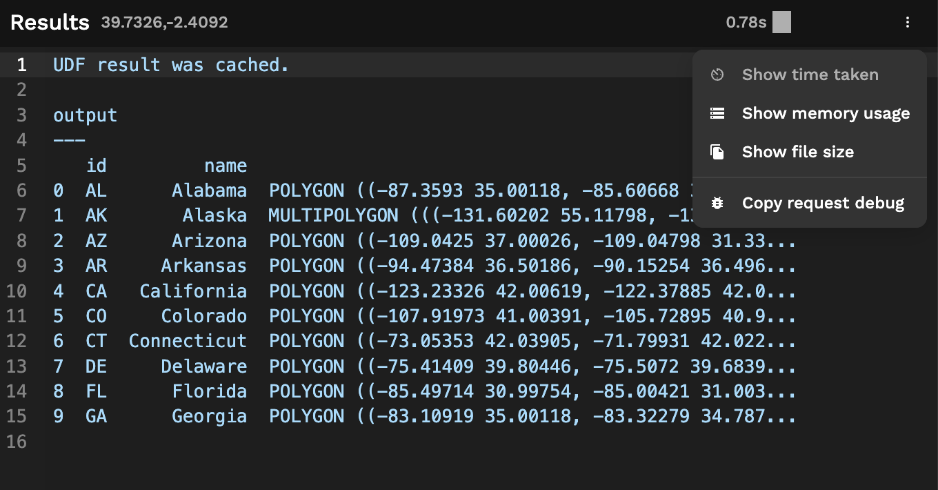 resultstoolbar